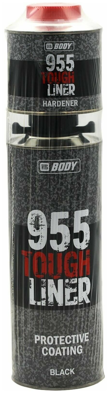 Сверхпрочное защитное покрытие TOUGH LINER 955 черн. 06л + Отвердитель 955 HB BODY комплект 9550209551