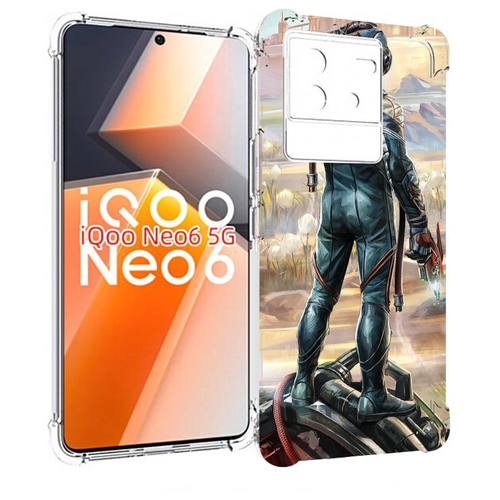 Чехол MyPads the-outer-worlds для Vivo iQoo Neo 6 5G задняя-панель-накладка-бампер