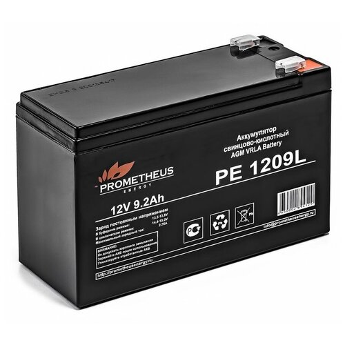 батарея для ибп prometheus energy pe 1209 12в 9 2ач Аккумуляторная батарея для ИБП PROMETHEUS ENERGY PE 1209L 12В, 9.2Ач