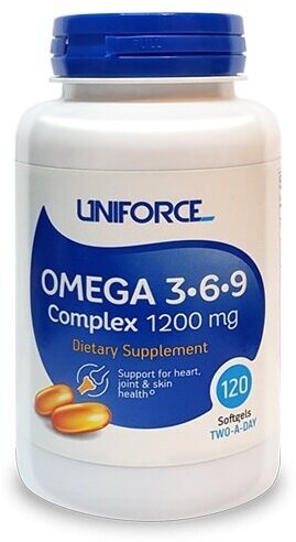 UNIFORCE Добавка биологически активная к пище / Omega 3-6-9 1200 мг 90 капсул - фото №3