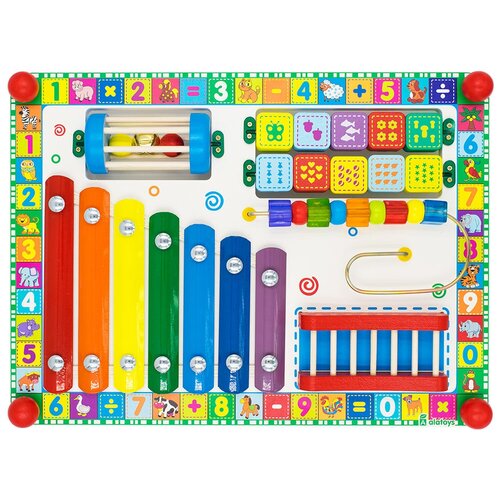 Развивающая Детская Rainbow BusyBoard детская доска для занятий монтессори развивающая базовые навыки доска для занятий 14 в 1 учимся одеваться обучающая игрушка