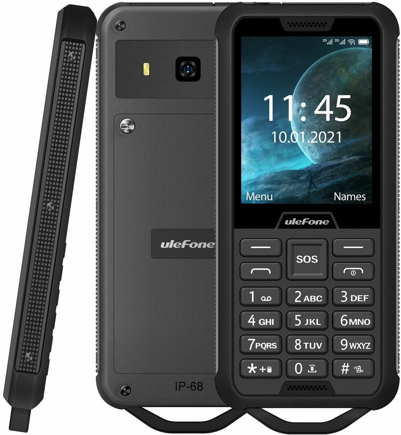 Мобильный кнопочный телефон ULEFONE ARMOR MINI 2 BLACK IP68