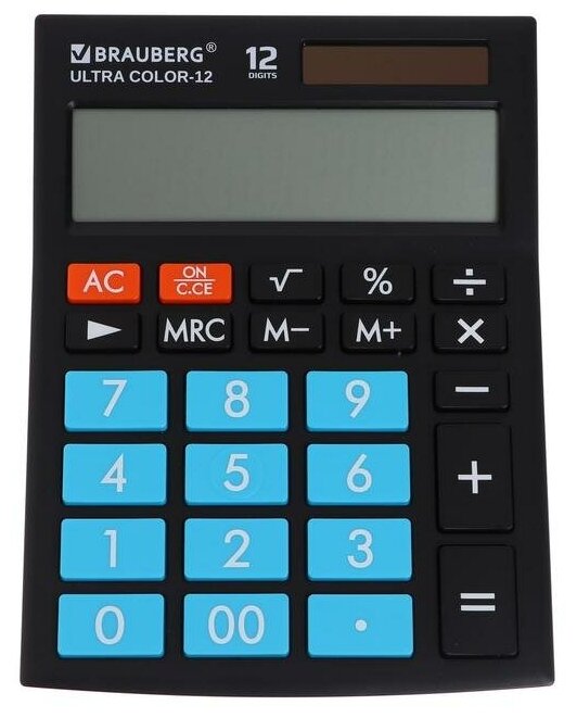 Калькулятор Brauberg Ultra Color-12-BKBU 250497