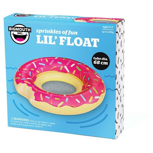 Круг надувной детский pink donut