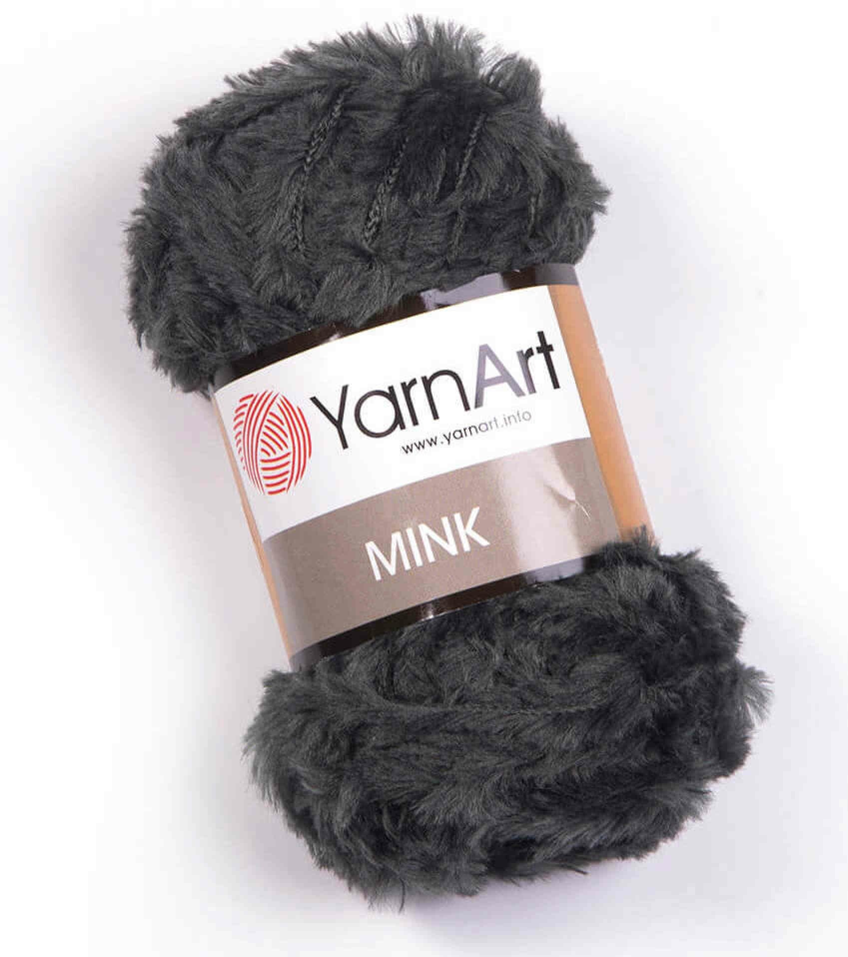 Пряжа Yarnart Mink серый (343), 100%полиамид, 75м, 50г, 1шт