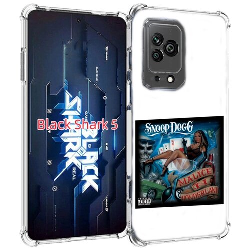 Чехол MyPads Snoop Dogg MALICE N WONDERLAND для Xiaomi Black Shark 5 задняя-панель-накладка-бампер