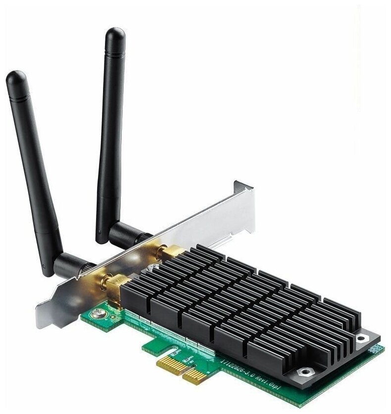 Сетевой адаптер WiFi TP-Link Archer T4E AC1200 PCI Express (ант. внеш. съем) 2ант.