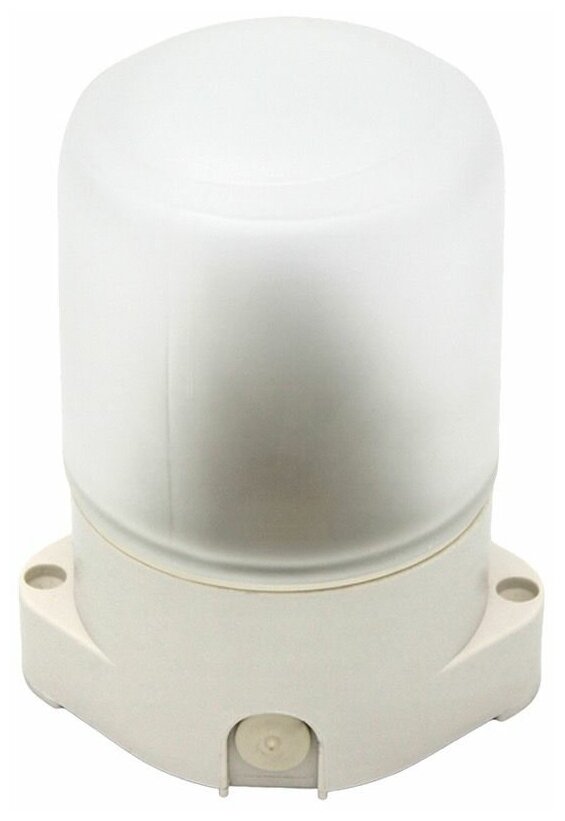 Светильник накладной НББ 01-60-001 E27 105х84х138 мм 60 Вт 220 В IP65 белый с влагозащитой (SV0111-0001)
