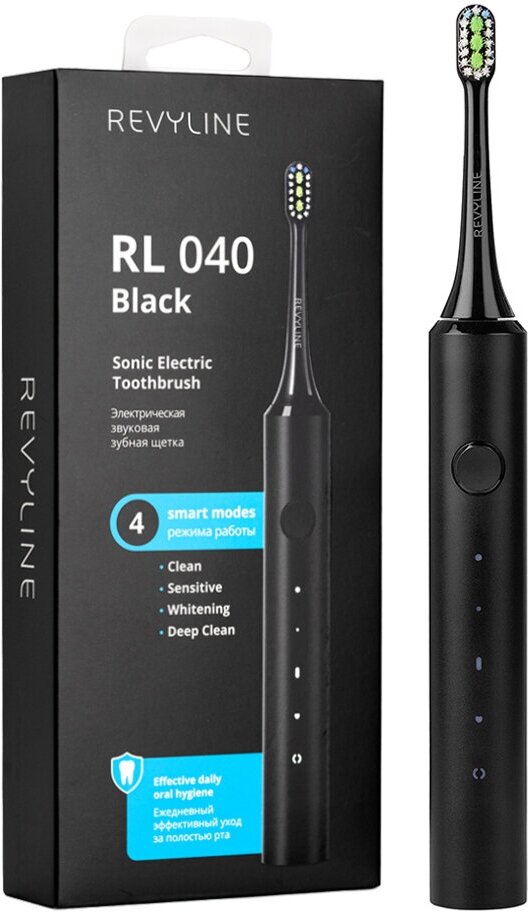 Электрическая звуковая щетка Revyline RL 040, Black