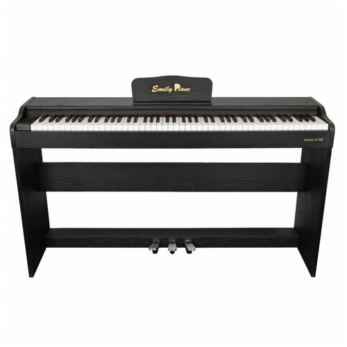 Цифровое пианино EMILY PIANO D-51 со стойкой и педалями в комплекте черного цвета