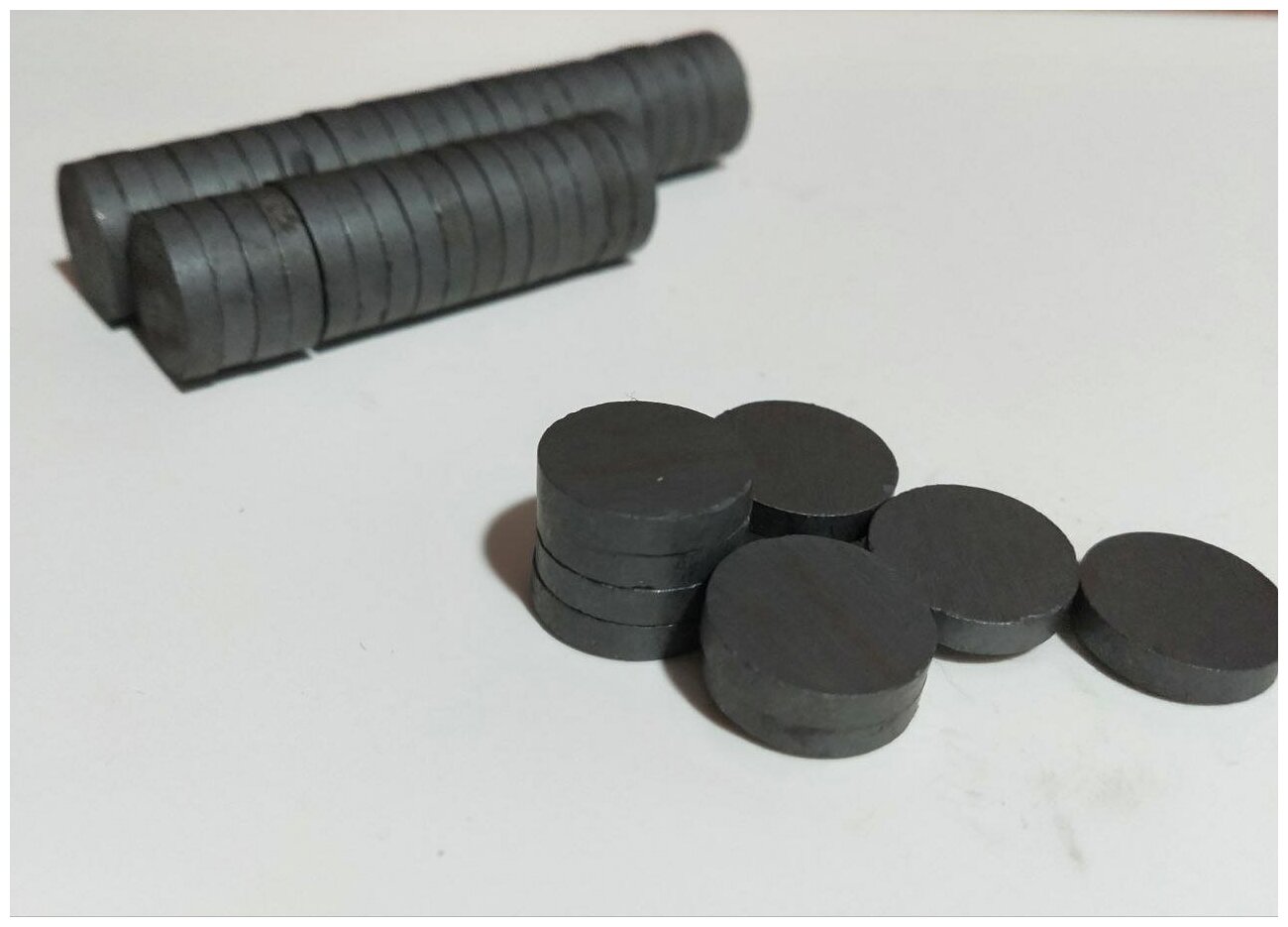 Набор круглых магнитов диаметром 14–15 мм и толщиной 3 мм, упаковка 50шт - Магниты