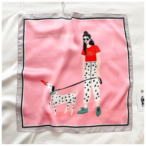 фото Шарф платок с принтом не определен