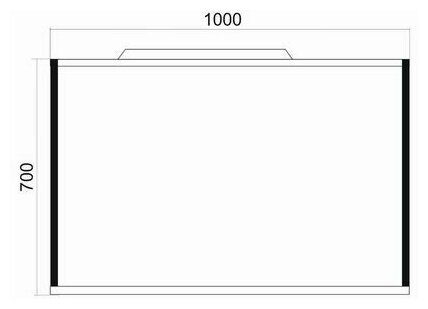 Зеркало для ванной комнаты Mixline Бруклин 1000х700 мм (543937) - фотография № 2