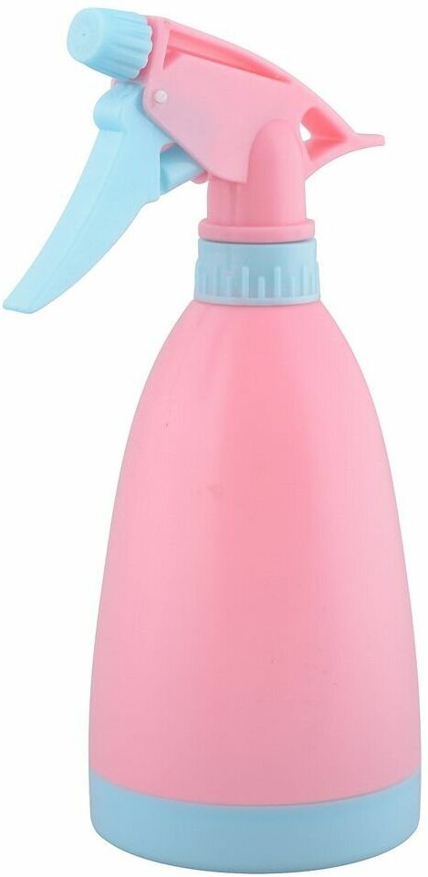 Пульверизатор для воды 500 мл (распылитель с бутылкой), цвет розовый - фотография № 1