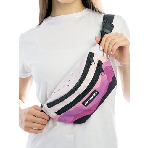 Сумка поясная НЕСТАНДАРТИКА фактура гладкая персиковый закат 890₽