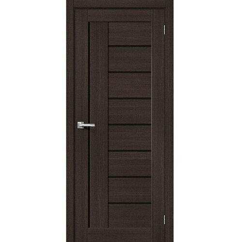 Межкомнатная дверь эко шпон bravo x Браво-29 остекленная Wenge Melinga mr.wood