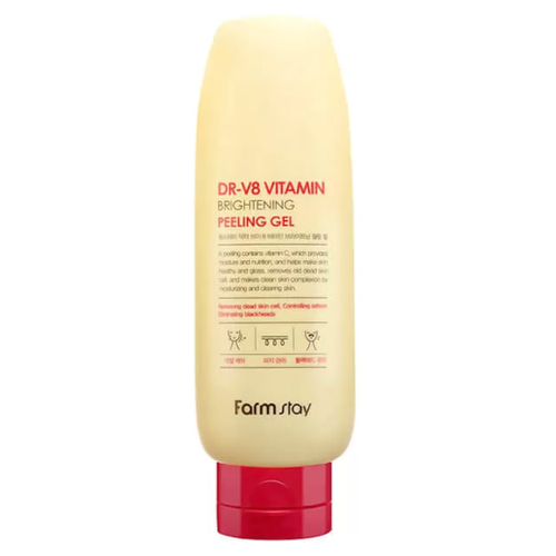 FARMSTAY, Пилинг-гель с витаминным комплексом DR-V8 Vitamin Brightening Peeling Gel, 150 мл.