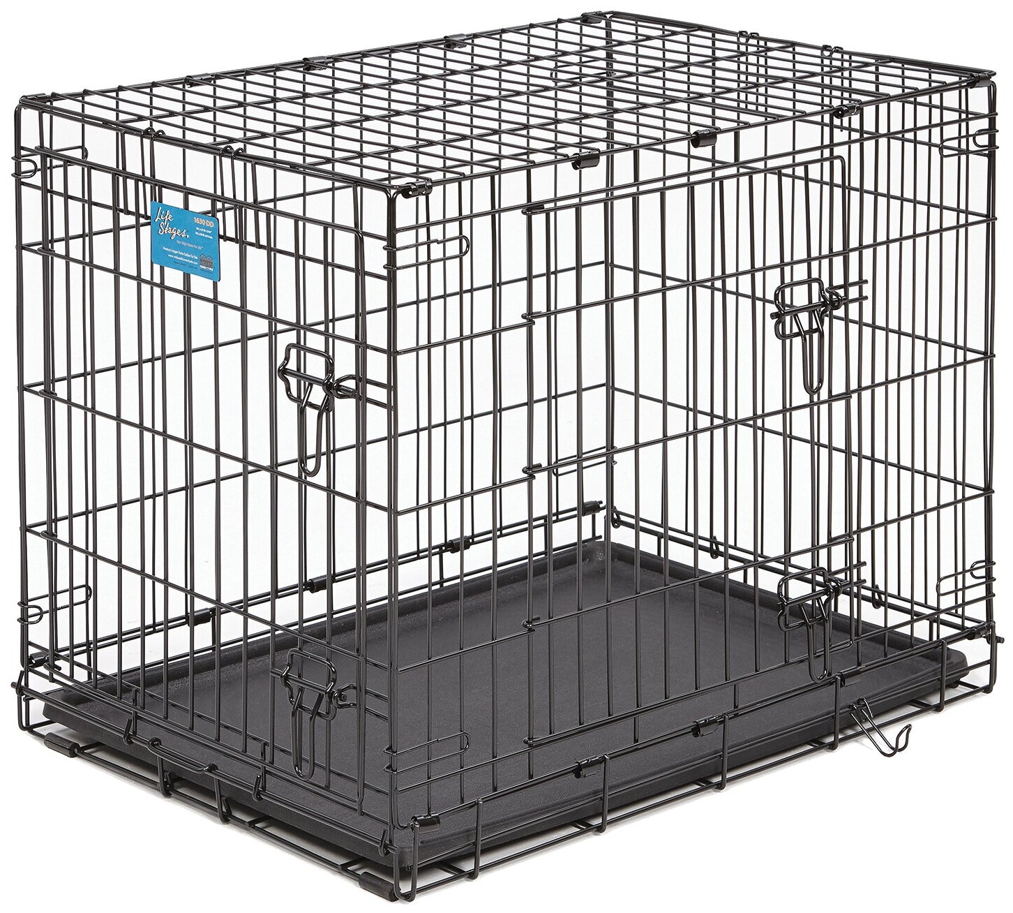 MidWest Клетка для собак Life Stages 2 двери,черный,76*53*61см - фото №1