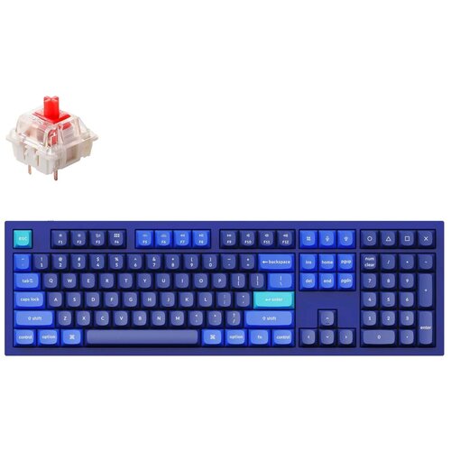 Клавиатура Keychron Q6 Gateron Red bluered switch 1899900₽
