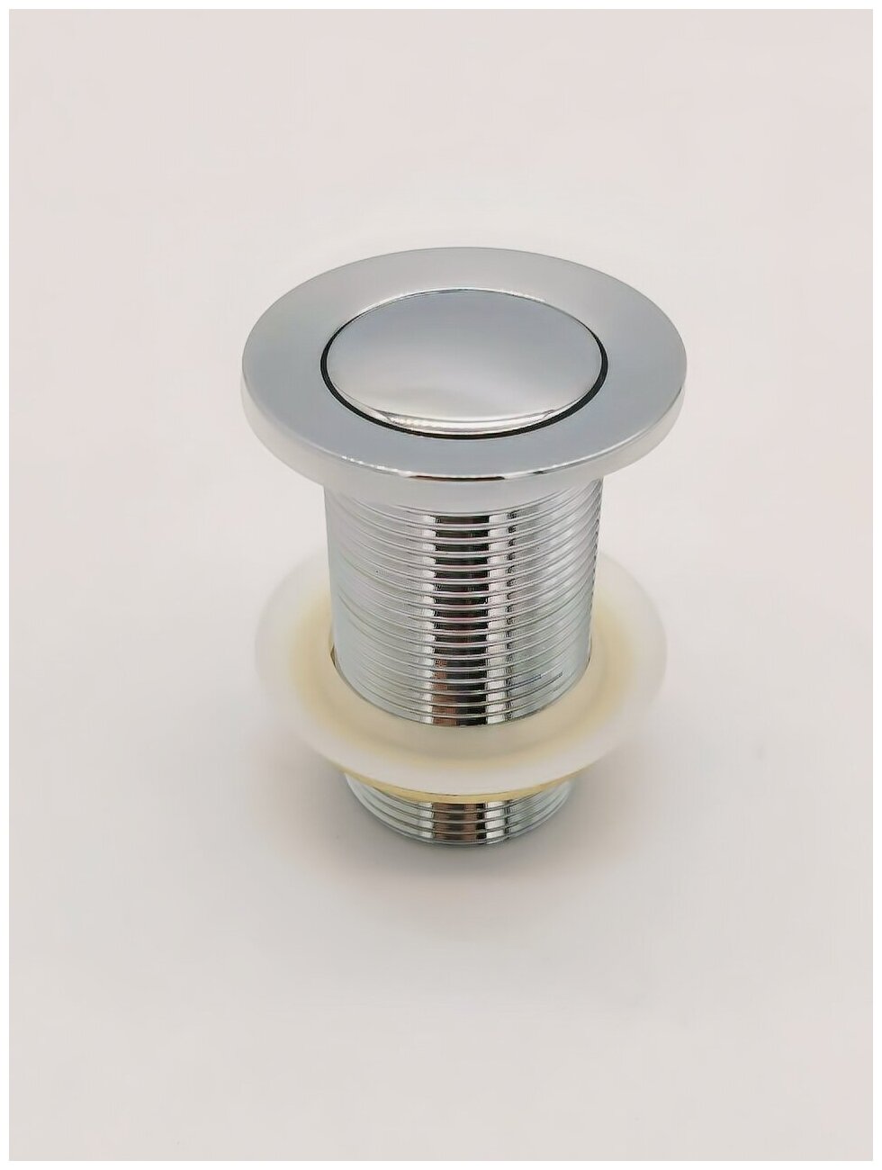 Донный клапан для раковины 1 1/4"/без перелива/Click-clack 80 мм нерж. сталь ViEiR арт. VER23B