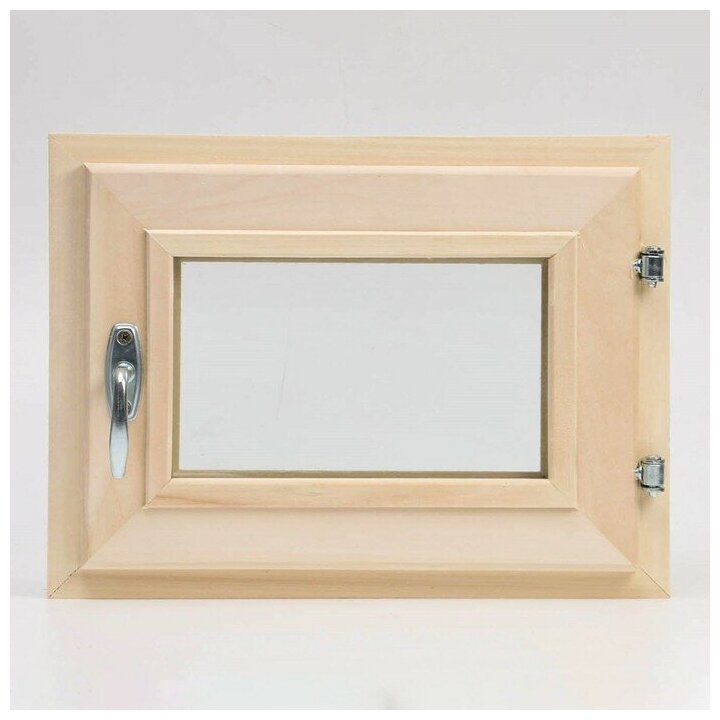 Окно - форточка 30х40 см прозрачный стеклопакет липа - фотография № 1