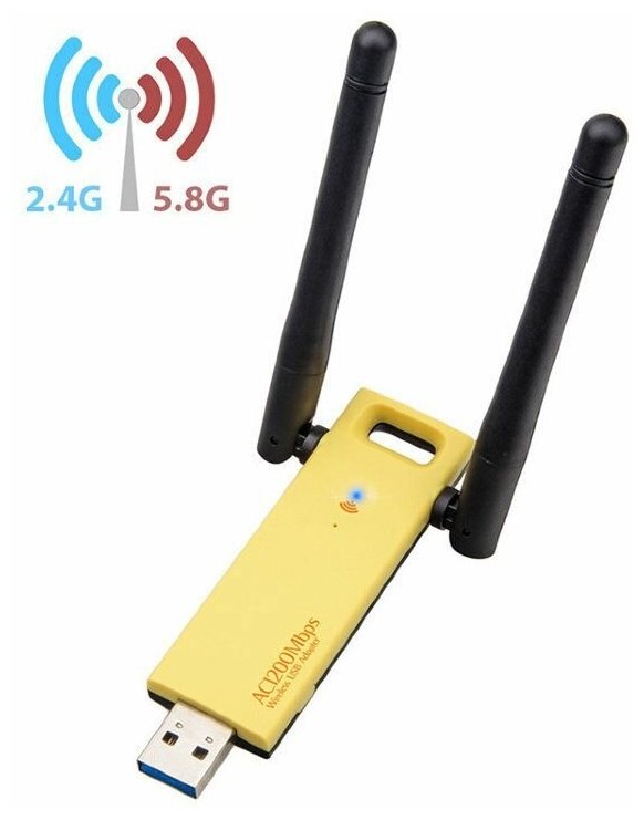 Мощный USB wi-fi двухдиапазонный адаптер 2.4G+5G AC1200mb USB3.0