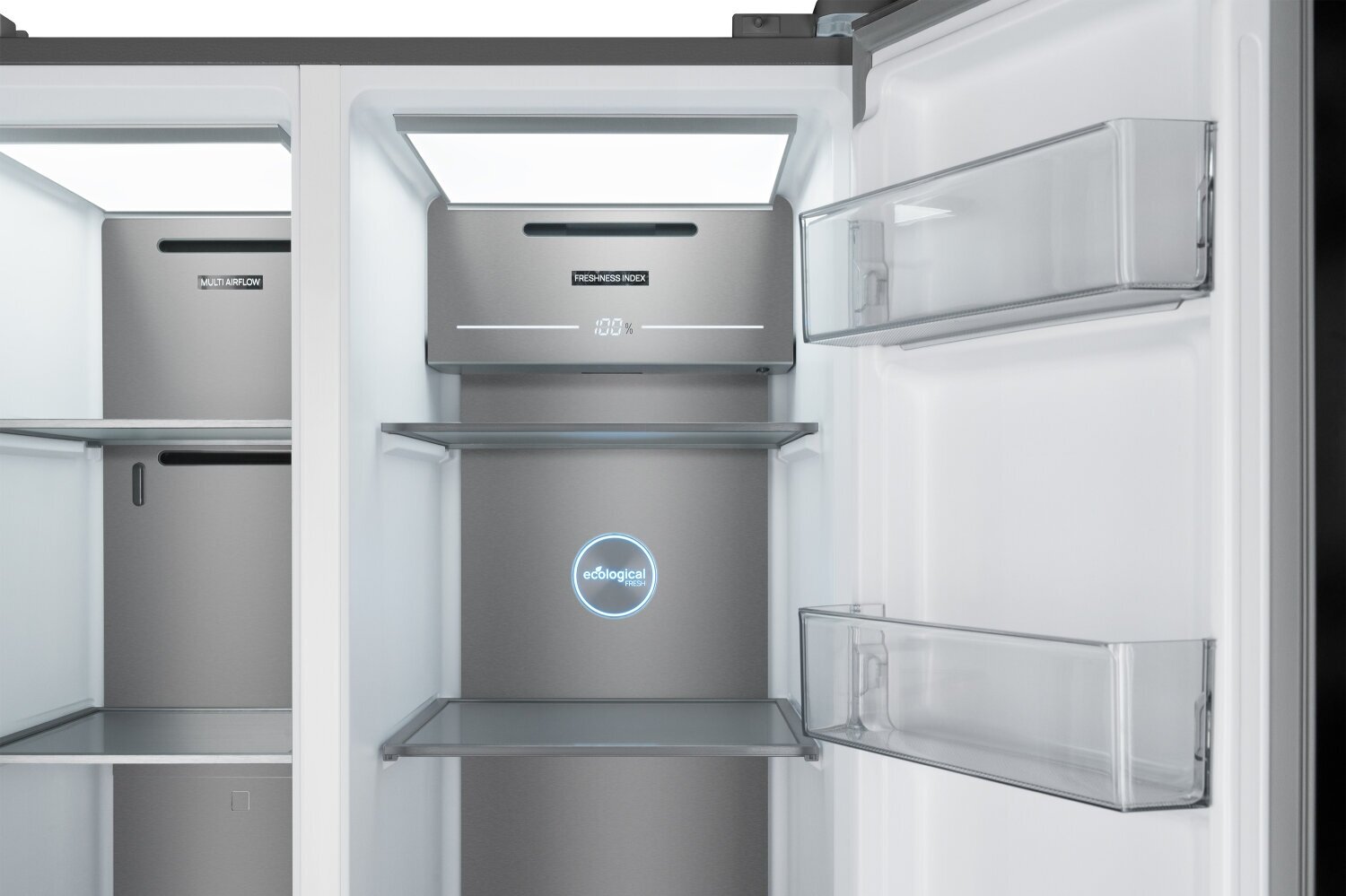 Отдельностоящий холодильник с инвертором Weissgauff Wsbs 590 BeG NoFrost Inverter Premium - фотография № 7