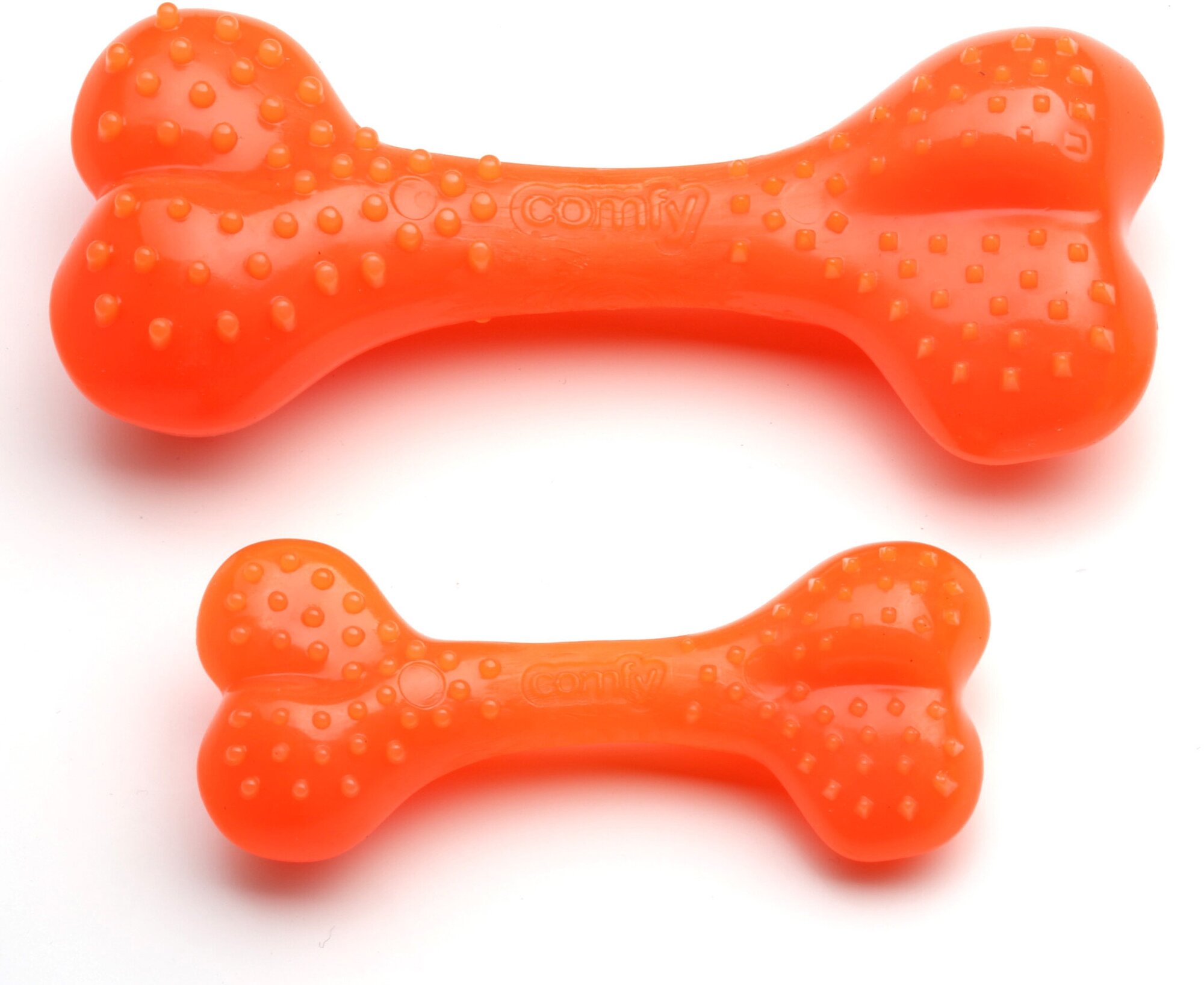 Игрушка для собак COMFY MINT DENTAL косточка 12.5 см оранжевая - фотография № 2