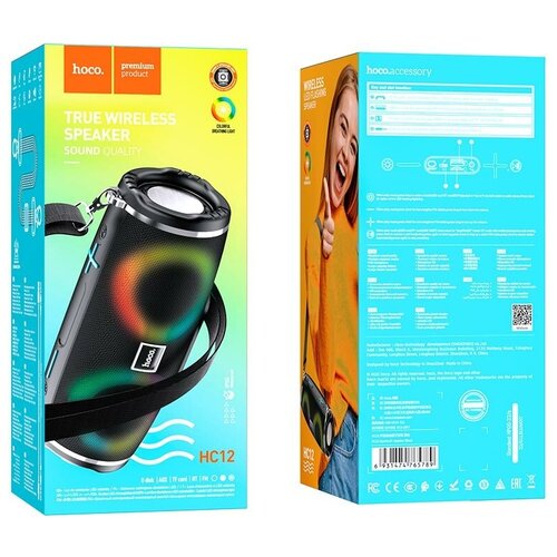 Колонка портативная блютуз Hoco HC12 черный 169800₽