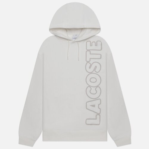 Мужская толстовка Lacoste Relaxed Fit Printed Hoodie белый, Размер XL