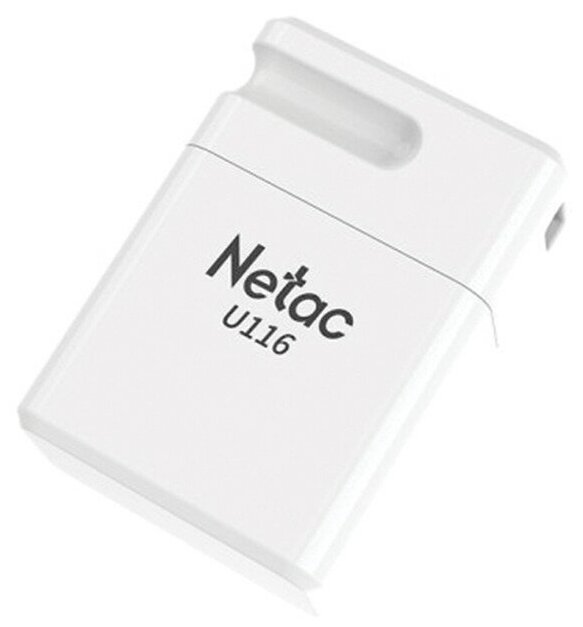 Накопитель USB 2.0 32Гб Netac U116 (NT03U116N-032G-20WH), белый
