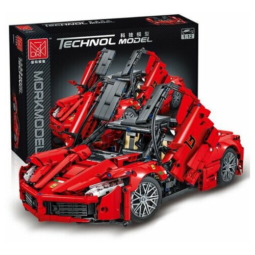 Конструктор спорткар Ferrari LaFerrari красная Technol model