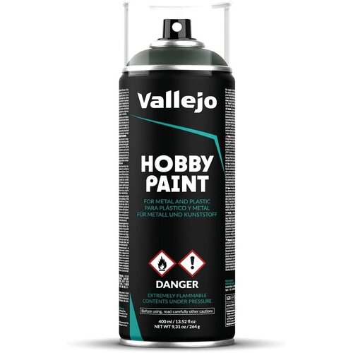 Аэрозольная грунтовка Vallejo серии Aerosol - Dark Green 28026 (400 мл)