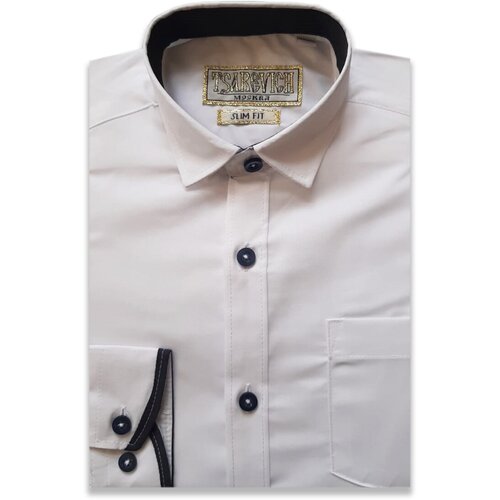 Школьная рубашка Tsarevich, размер 152-158, белый школьная рубашка tsarevich размер 152 158 белый