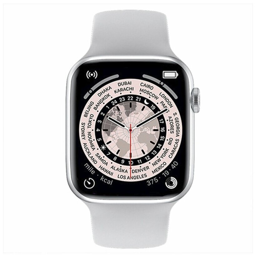 Умные часы Smart Watch Pro Max i7 2022, 44mm, белый TWS (10394, синий, размер: 44)