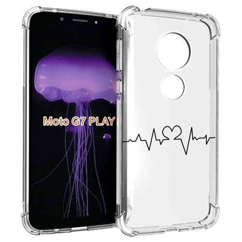 Чехол MyPads диаграмма-любви для Motorola Moto G7 Play задняя-панель-накладка-бампер