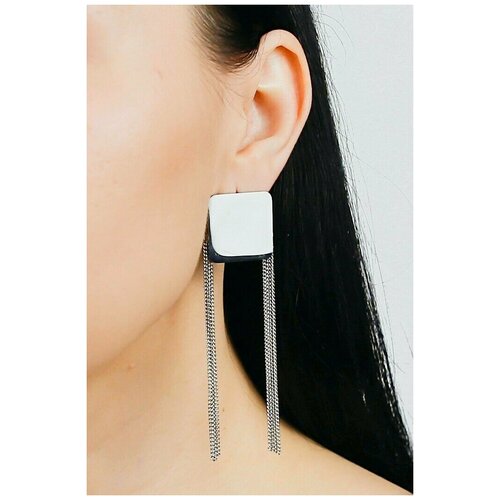 Серьги с подвесками MASTERSKAYA SKOKOVAYANA ACCESSORIES, серебряный