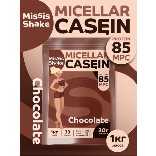 фото Mississhake казеиновый протеин 1000г со вкусом шоколад missis shake