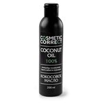 Масло кокосовое COSMETIC CORRECT 200мл. для волос, тела и лица, загара, массажное масло, 100% натуральная косметика - изображение