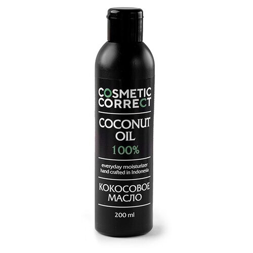 Масло кокосовое COSMETIC CORRECT 200мл. для волос, тела и лица, загара, массажное масло, 100% натуральная косметика ilove mg кокосовое масло для тела волос и лица массажное 100% нерафинированное масло натуральная косметика 150 мл