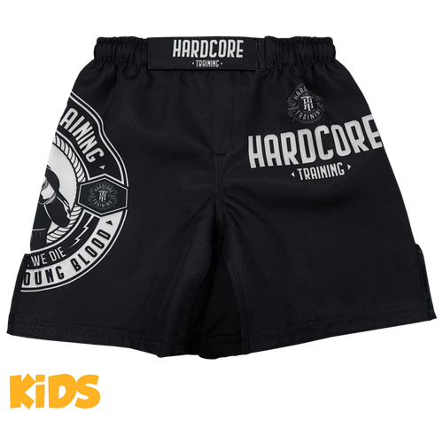 фото Детские шорты hardcore training round black - hardcore training - черный - 6 лет