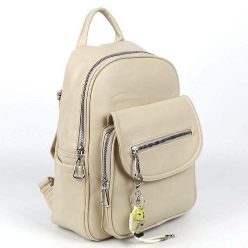 фото Рюкзак , фактура гладкая, бежевый piove