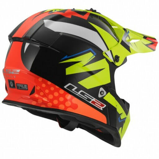 Шлем LS2 MX437 FAST VOLT (ISAAC VINALES REPLICA) акция (XL, Black Yellow Orange)