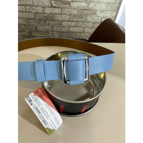 фото Ремень , размер 120, голубой нет бренда