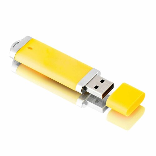 флешка profit 128 мb серебряная арт f02 usb 2 0 Флешка Profit, 128 МB, желтая, арт. F02 USB 2.0