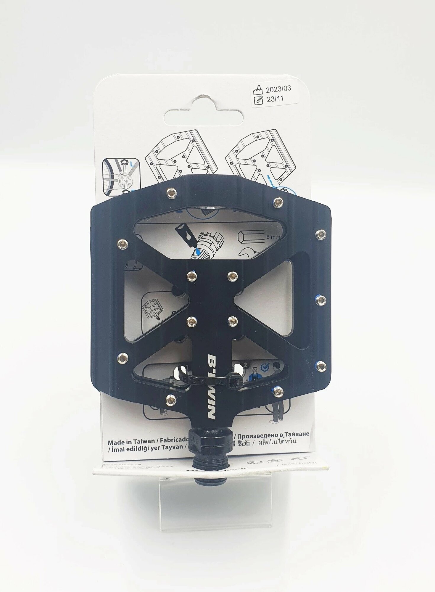 Педали Для Горного Велосипеда Free Ride Алюминиевые B'TWIN - фото №18