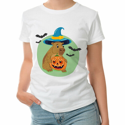 фото Футболка roly, размер s, белый