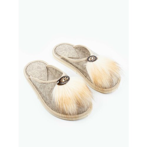 Тапочки, размер 41, серый