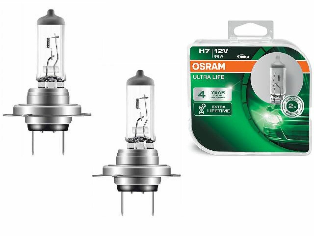 Лампа автомобильная OSRAM H7 12V 55W ULTRA LIFE 64210ULT-HCB (2)