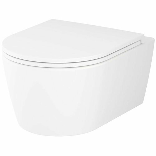 фото C8f1700mwsc func подвесной унитаз am.pm 49 см flashclean с сиденьем микролифт, белый матовый